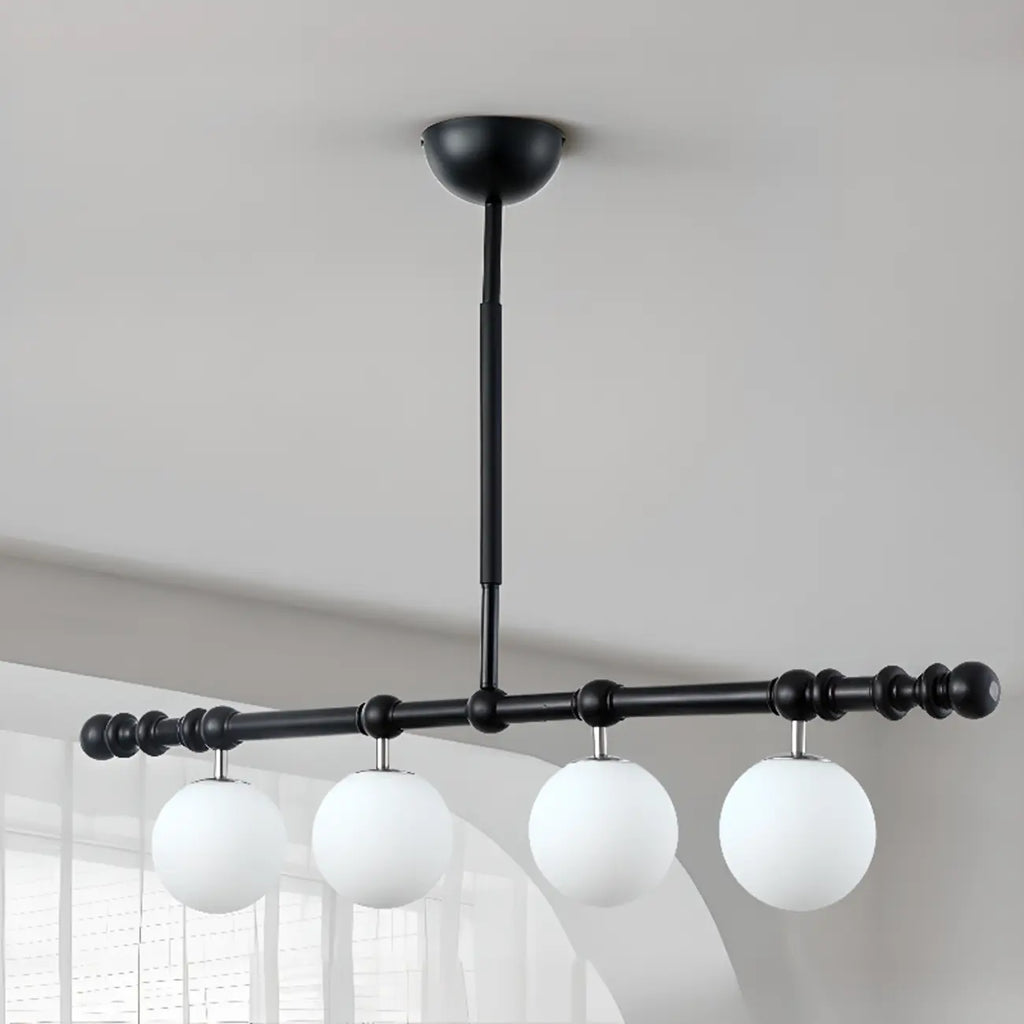 Suspension moderne en verre pour îlot de cuisine