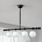 Suspension moderne en verre pour îlot de cuisine