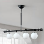 Suspension moderne en verre pour îlot de cuisine