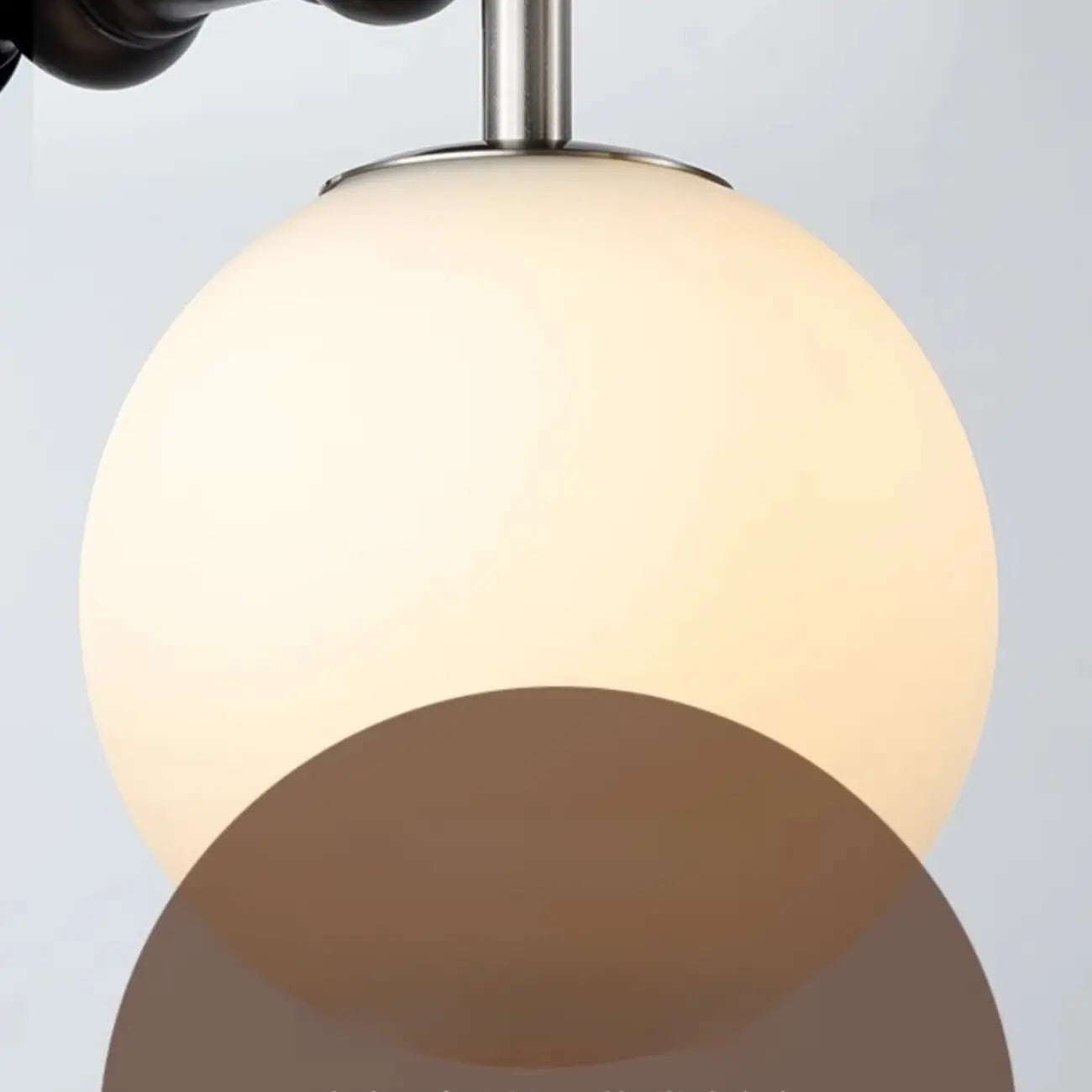 Suspension moderne en verre pour îlot de cuisine