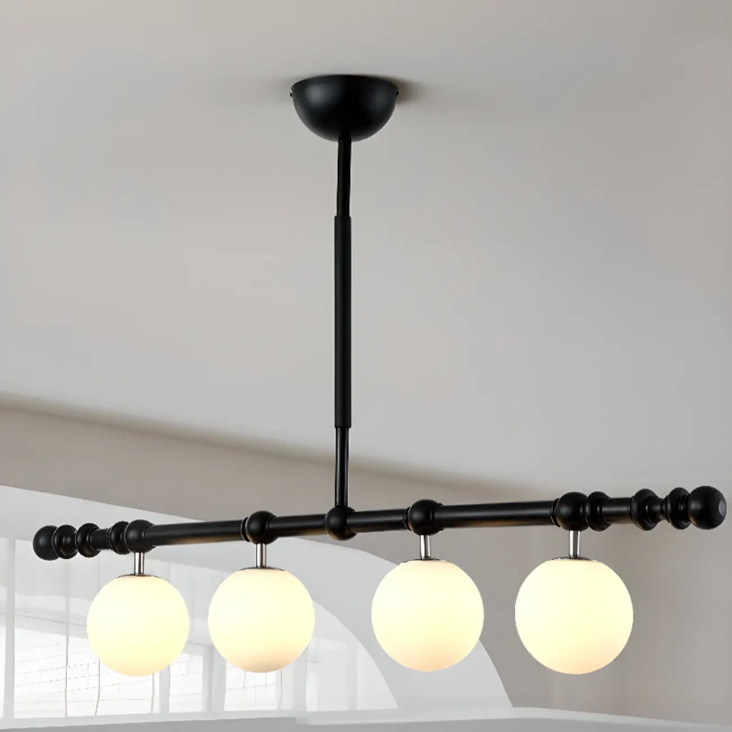 Suspension moderne en verre pour îlot de cuisine