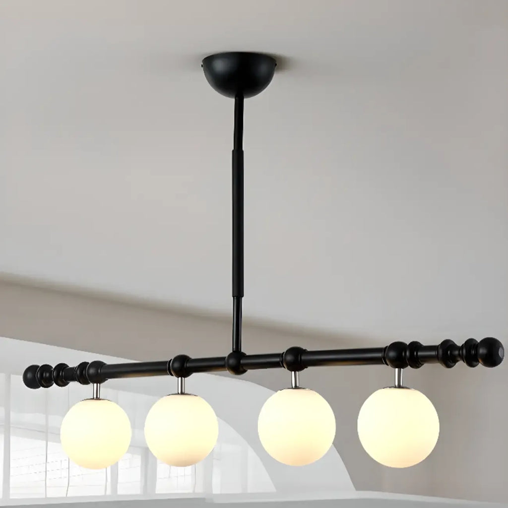 Suspension moderne en verre pour îlot de cuisine