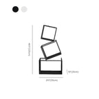 Étagère bibliothèque ouverte Art Déco géométrique haute en métal noir