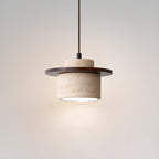 Suspension moderne en pierre kaki pour salon
