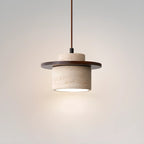 Suspension moderne en pierre kaki pour salon