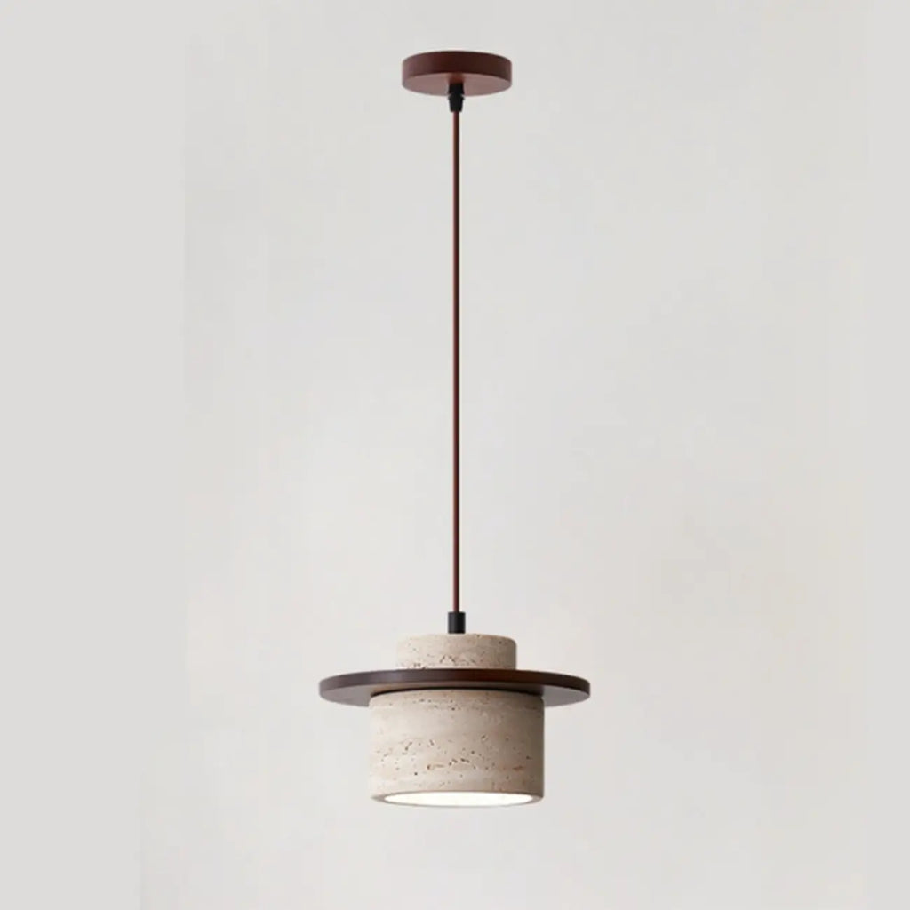 Suspension moderne en pierre kaki pour salon
