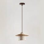 Suspension moderne en pierre kaki pour salon