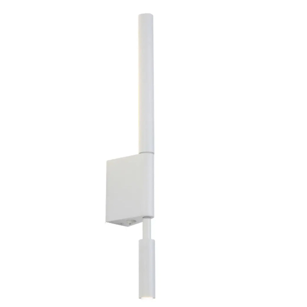 Applique murale géométrique blanche à 2 lumières LED pour intérieur