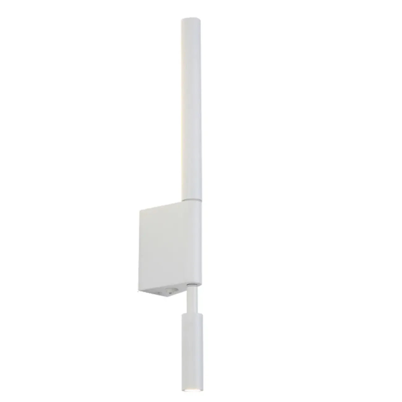 Applique murale géométrique blanche à 2 lumières LED pour intérieur