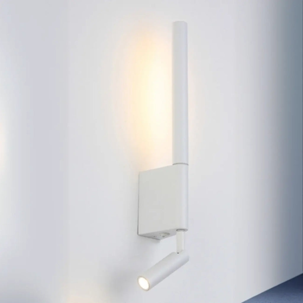 Applique murale géométrique blanche à 2 lumières LED pour intérieur