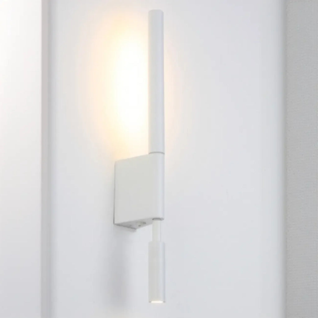 Applique murale géométrique blanche à 2 lumières LED pour intérieur