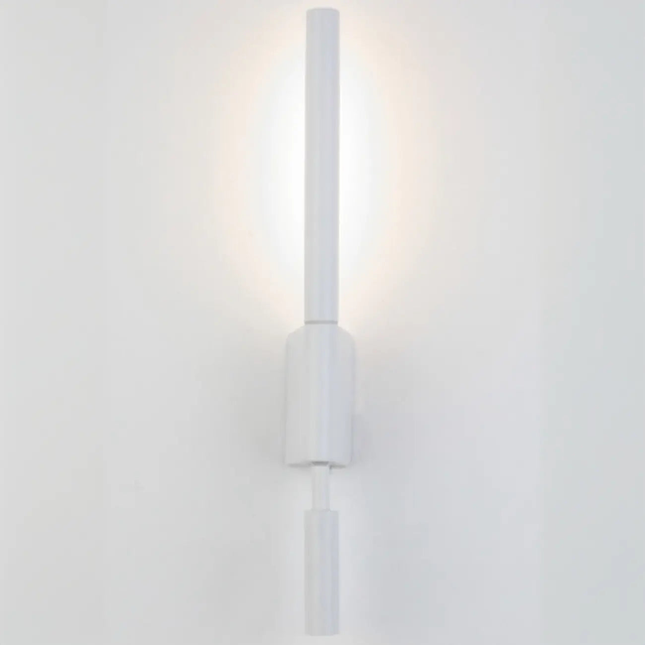Applique murale géométrique blanche à 2 lumières LED pour intérieur