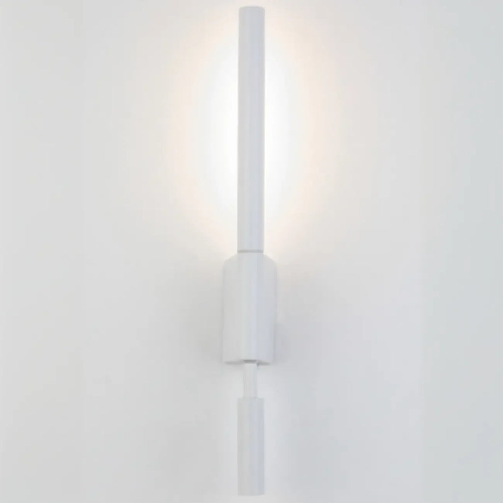 Applique murale géométrique blanche à 2 lumières LED pour intérieur
