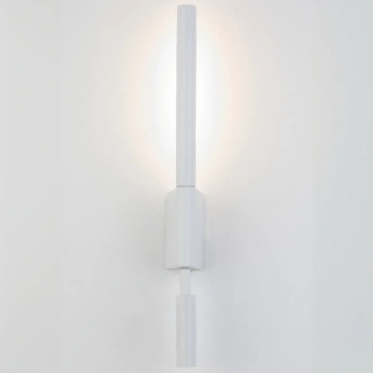 Applique murale géométrique blanche à 2 lumières LED pour intérieur