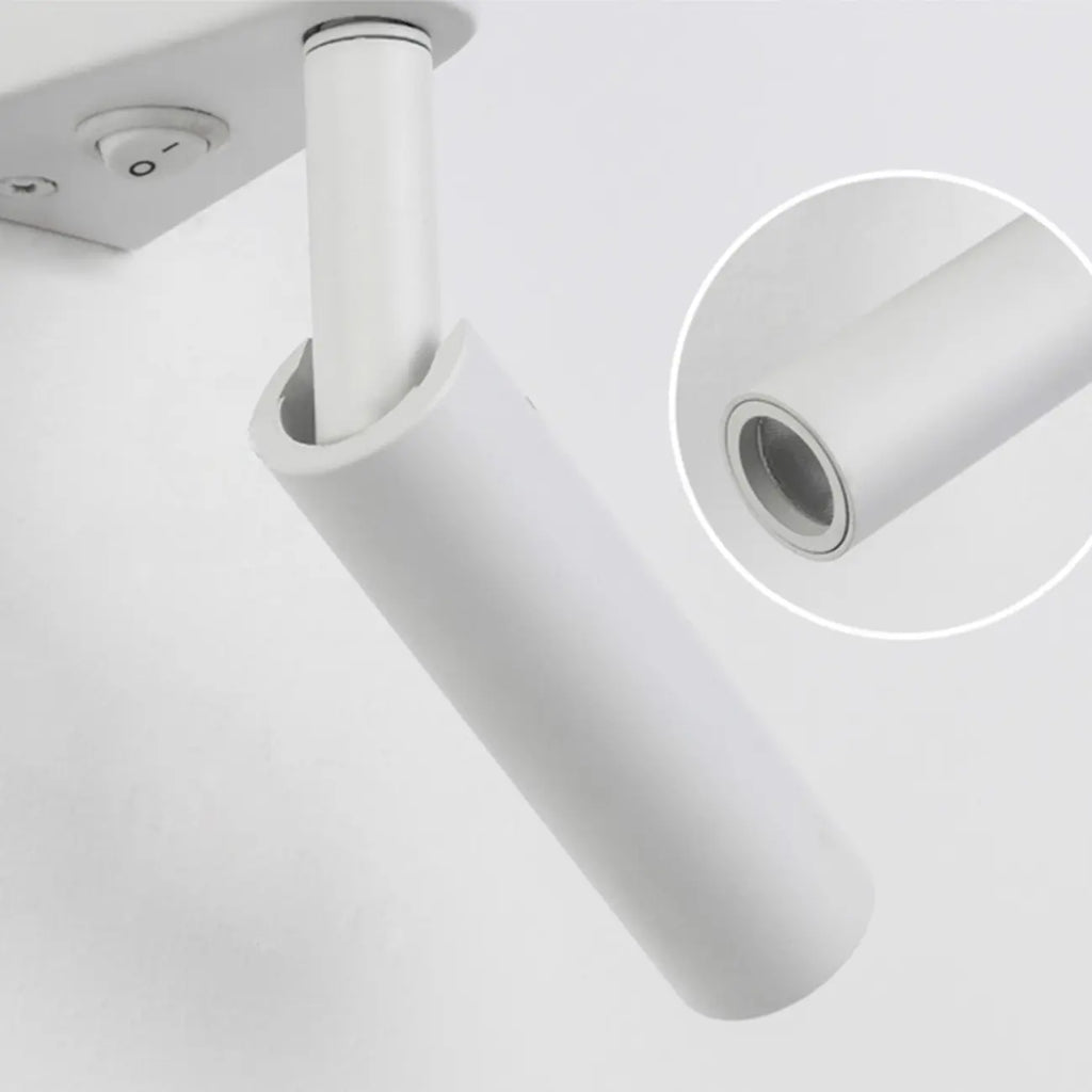 Applique murale géométrique blanche à 2 lumières LED pour intérieur