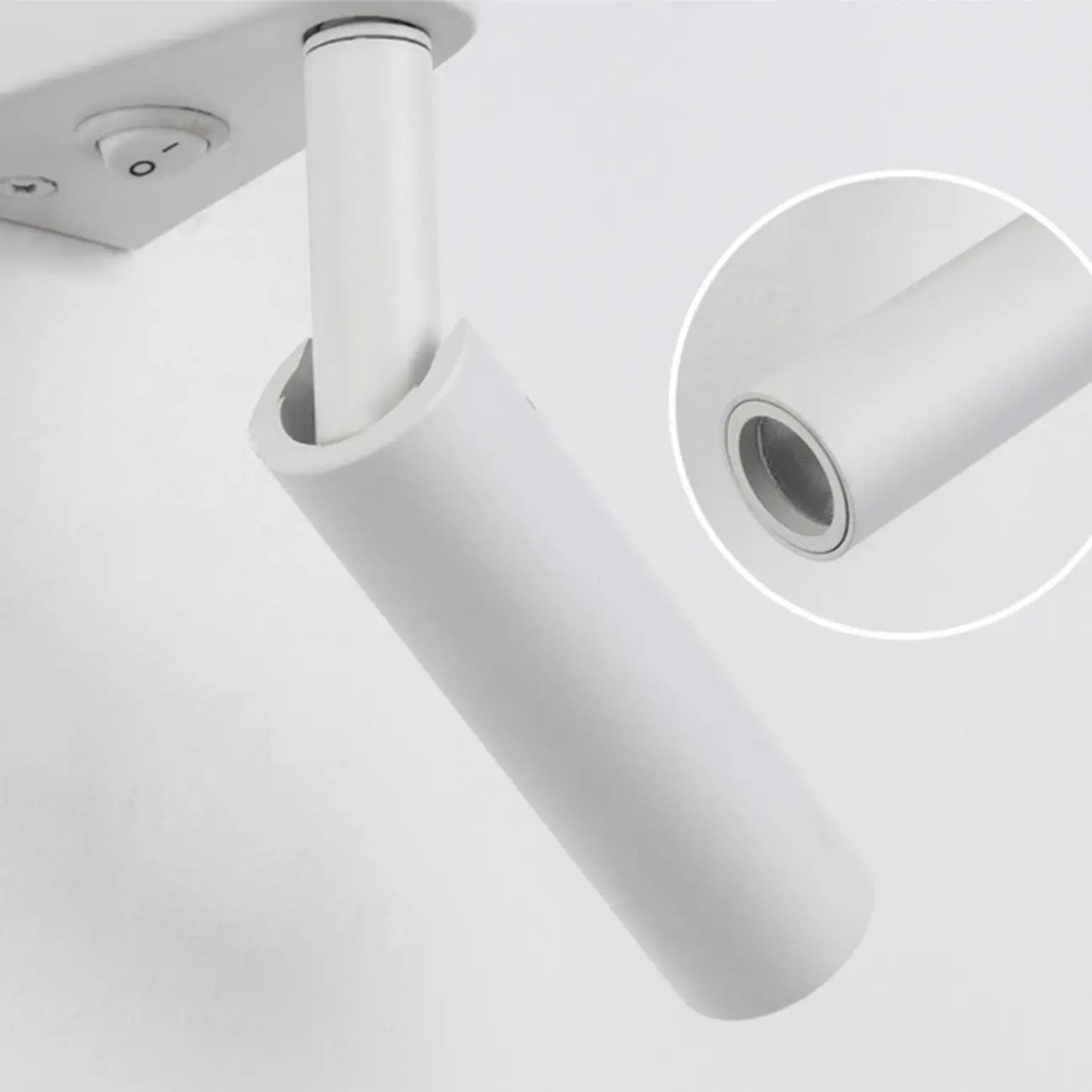 Applique murale géométrique blanche à 2 lumières LED pour intérieur