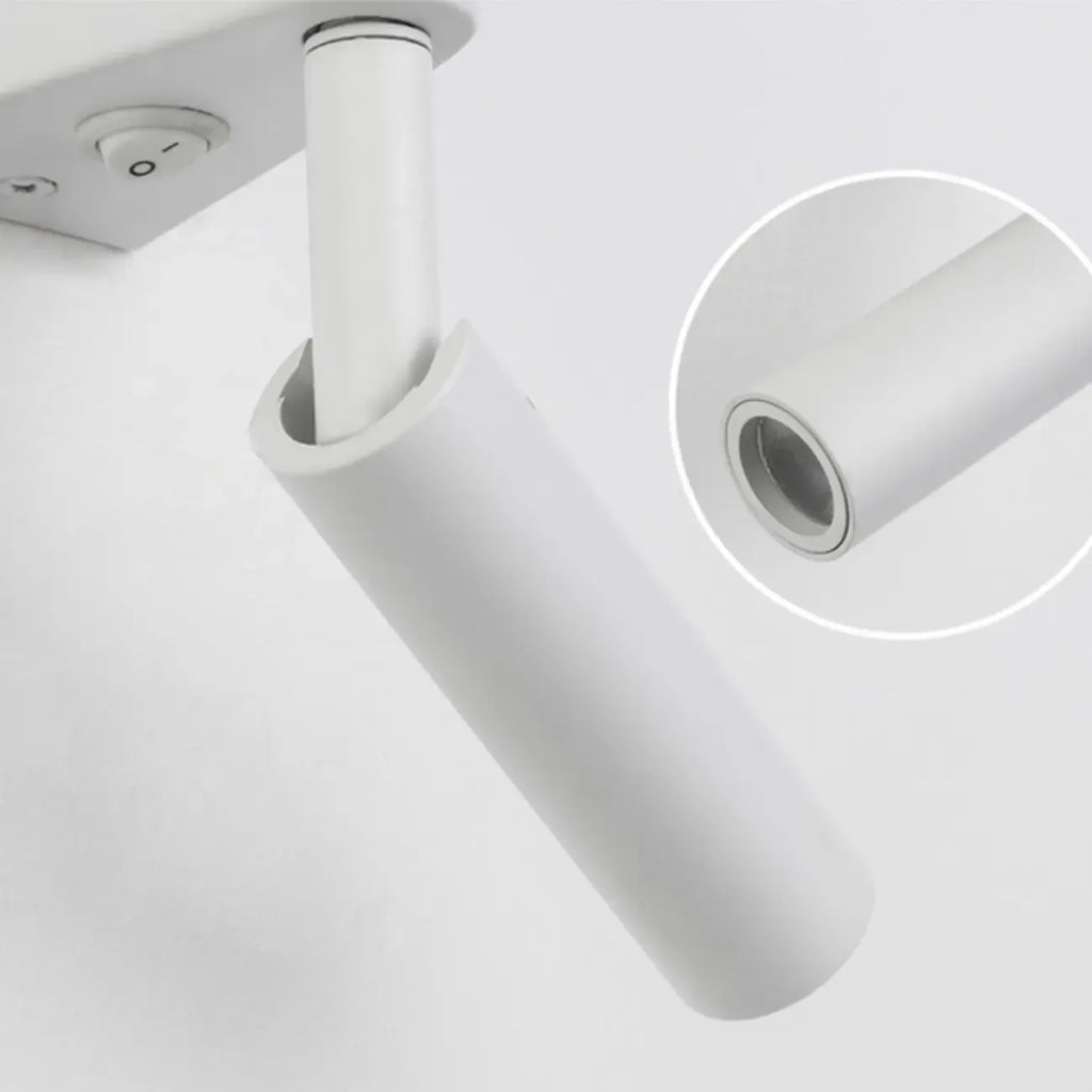 Applique murale géométrique blanche à 2 lumières LED pour intérieur
