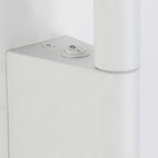 Applique murale géométrique blanche à 2 lumières LED pour intérieur