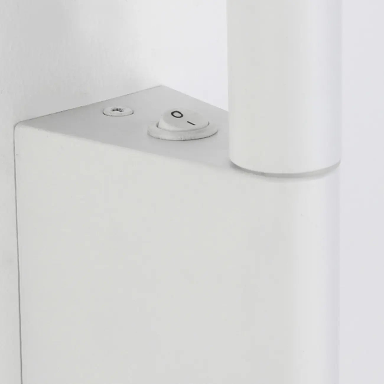 Applique murale géométrique blanche à 2 lumières LED pour intérieur