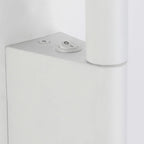 Applique murale géométrique blanche à 2 lumières LED pour intérieur