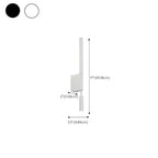 Applique murale géométrique blanche à 2 lumières LED pour intérieur
