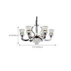 Lustre moderne à plusieurs niveaux en cristal chromé de luxe avec éclairage LED à intensité variable