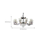 Lustre moderne à plusieurs niveaux en cristal chromé de luxe avec éclairage LED à intensité variable