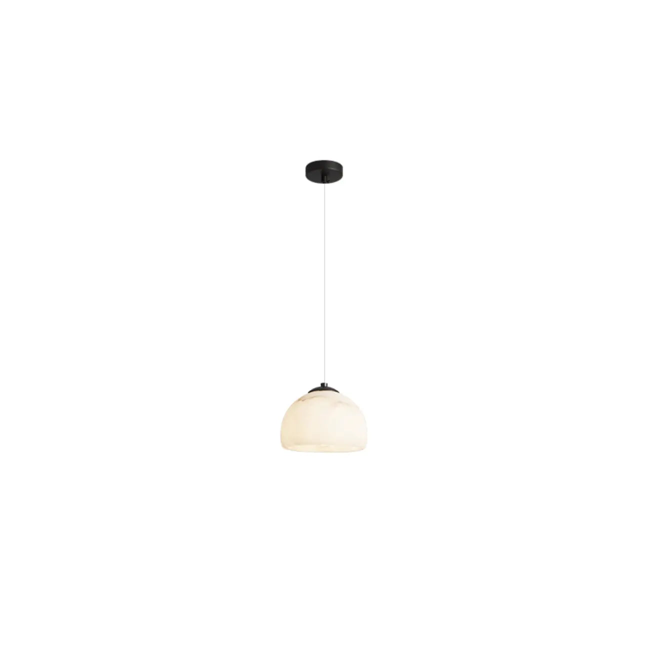 Suspension moderne conique en albâtre blanc pour chambre à coucher