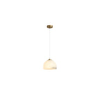 Suspension moderne conique en albâtre blanc pour chambre à coucher