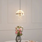 Mini suspension lumineuse LED réglable en acrylique transparent pour salle à manger