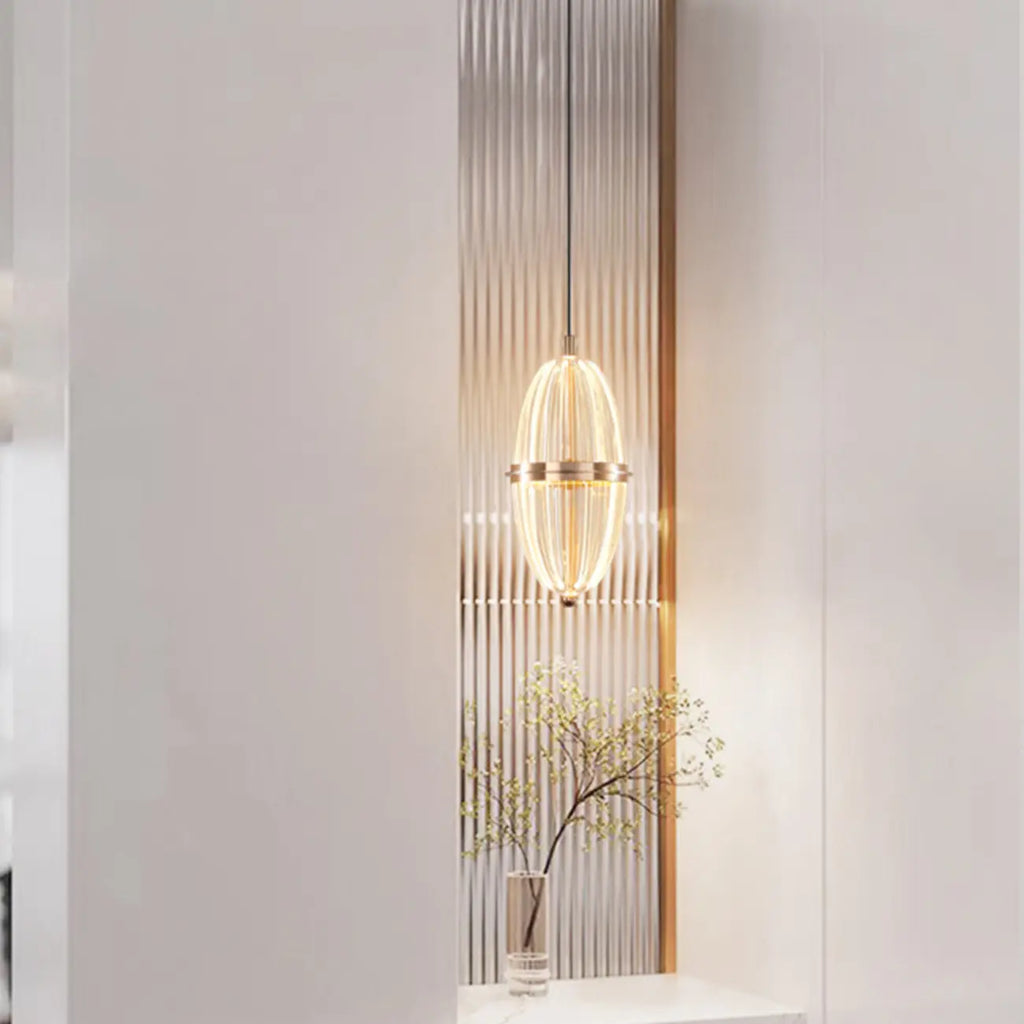 Mini suspension lumineuse LED réglable en acrylique transparent pour salle à manger