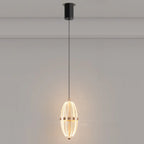 Mini suspension lumineuse LED réglable en acrylique transparent pour salle à manger