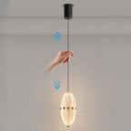 Mini suspension lumineuse LED réglable en acrylique transparent pour salle à manger