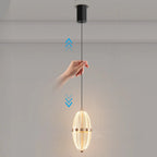Mini suspension lumineuse LED réglable en acrylique transparent pour salle à manger