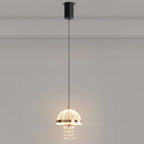 Mini suspension lumineuse LED réglable en acrylique transparent pour salle à manger