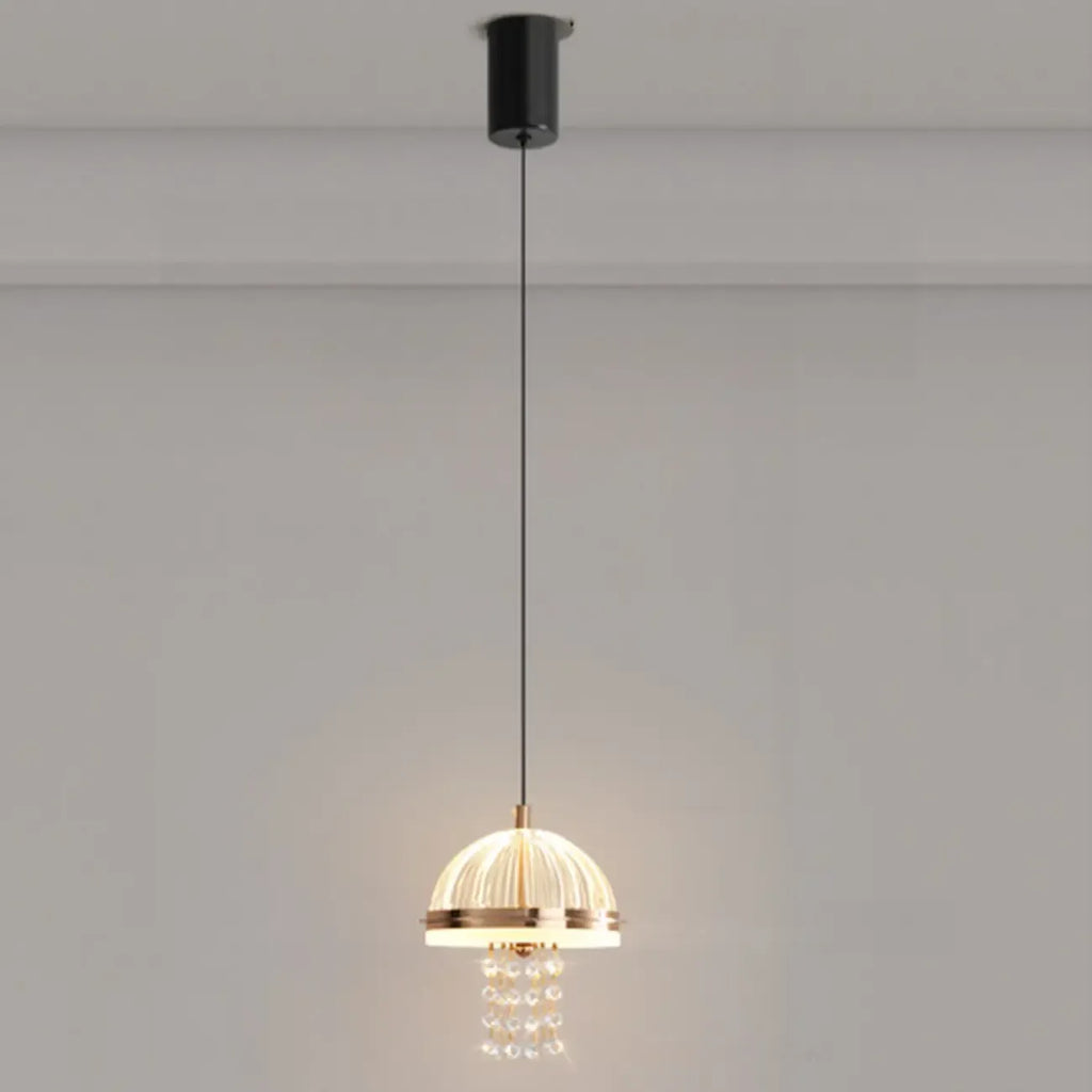 Mini suspension lumineuse LED réglable en acrylique transparent pour salle à manger
