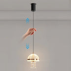 Mini suspension lumineuse LED réglable en acrylique transparent pour salle à manger