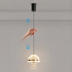 Mini suspension lumineuse LED réglable en acrylique transparent pour salle à manger