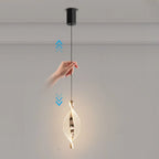 Mini suspension lumineuse LED réglable en acrylique transparent pour salle à manger