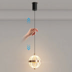 Mini suspension lumineuse LED réglable en acrylique transparent pour salle à manger