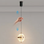 Mini suspension lumineuse LED réglable en acrylique transparent pour salle à manger