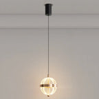 Mini suspension lumineuse LED réglable en acrylique transparent pour salle à manger