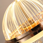 Mini suspension lumineuse LED réglable en acrylique transparent pour salle à manger