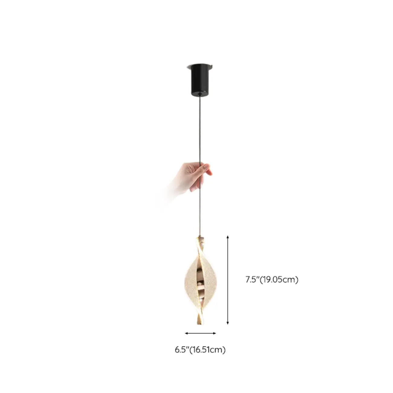 Mini suspension lumineuse LED réglable en acrylique transparent pour salle à manger