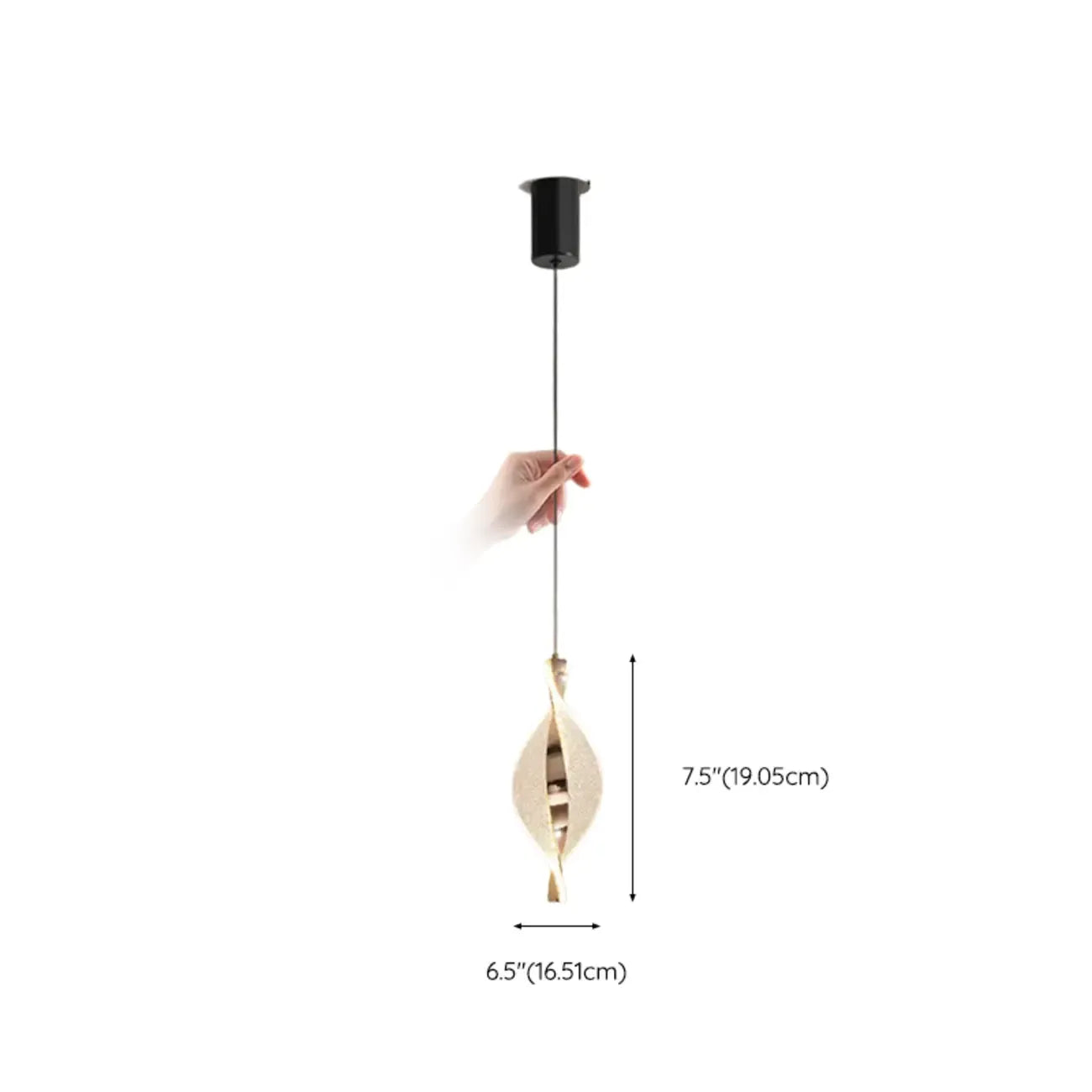 Mini suspension lumineuse LED réglable en acrylique transparent pour salle à manger