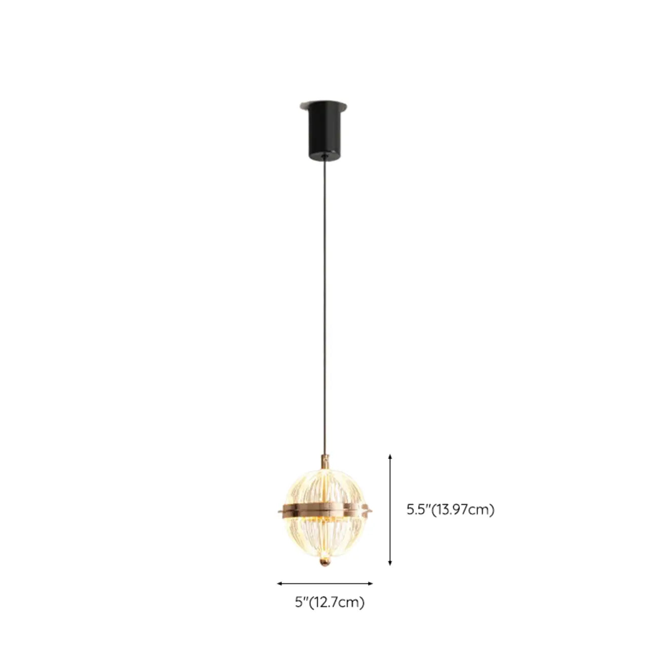 Mini suspension lumineuse LED réglable en acrylique transparent pour salle à manger