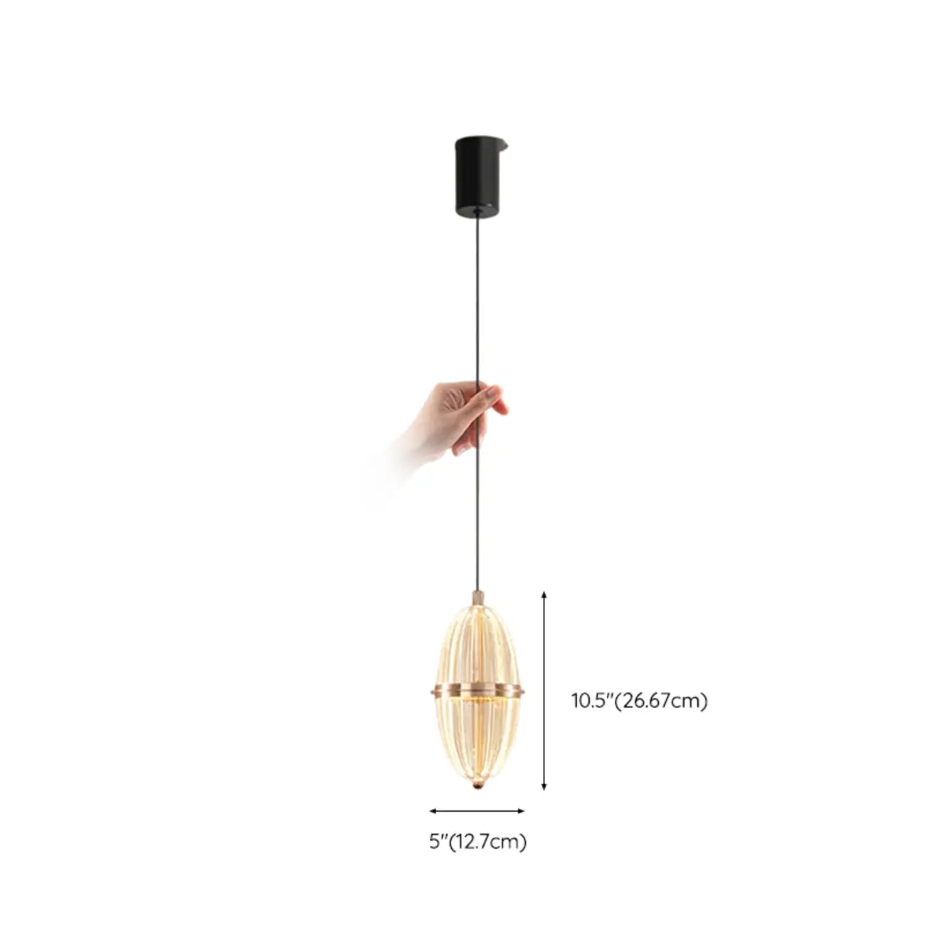 Mini suspension lumineuse LED réglable en acrylique transparent pour salle à manger