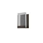 Applique murale géométrique en cristal avec abat-jour transparent pour chambre à coucher