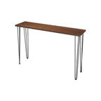 Tables de bar modernes en bois et métal couleur cacao, à quatre pieds, pour bistro