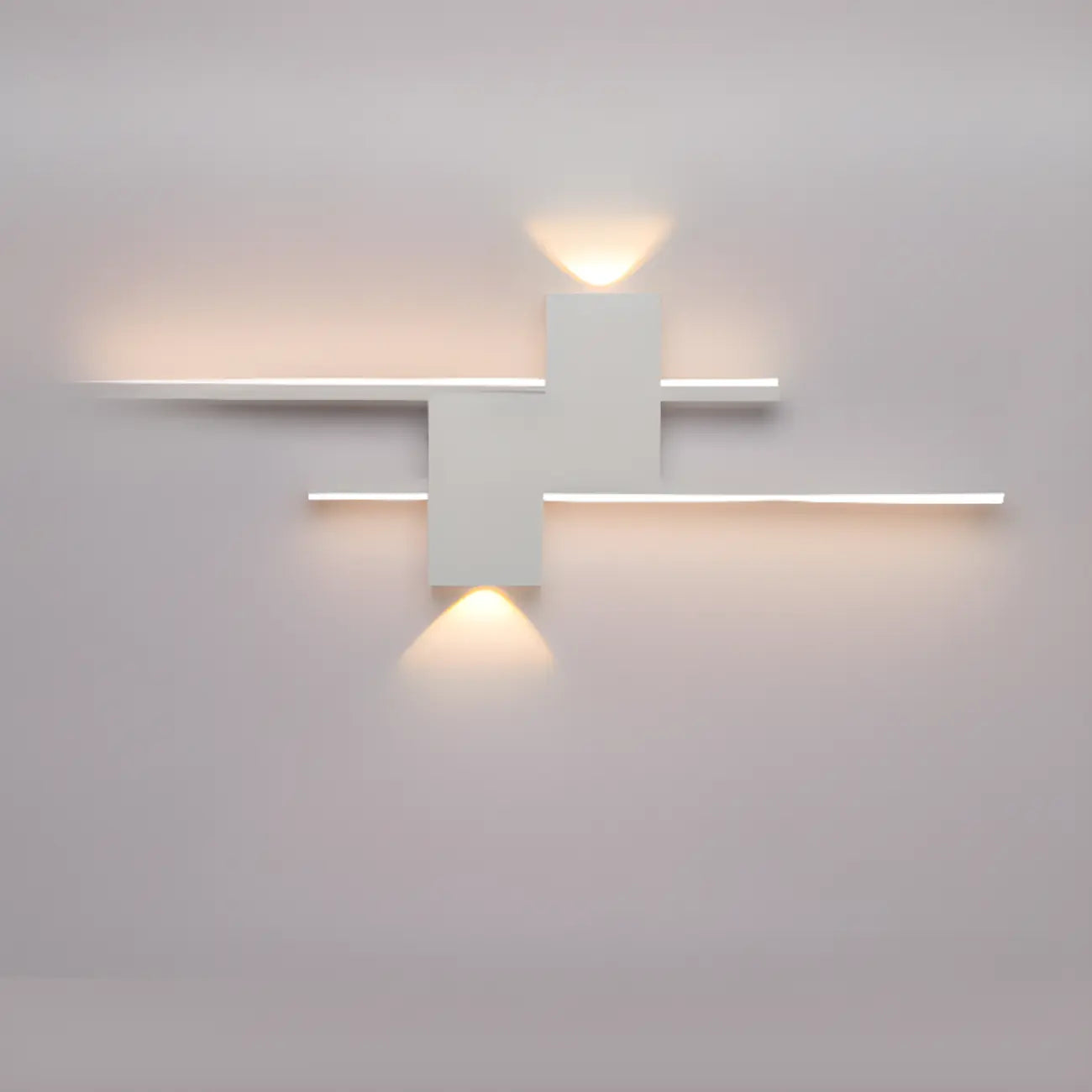 Applique da parete a LED lineare nera moderna a 5 luci per camera da letto